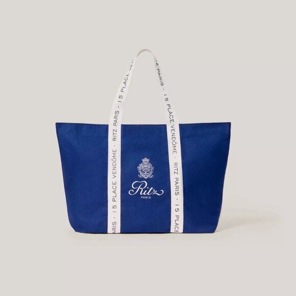 The Ritz Paris Blue Tote Bag EXTREMELY RARE EXCLUSIVE NEW